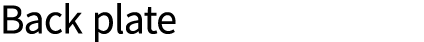 Back plate