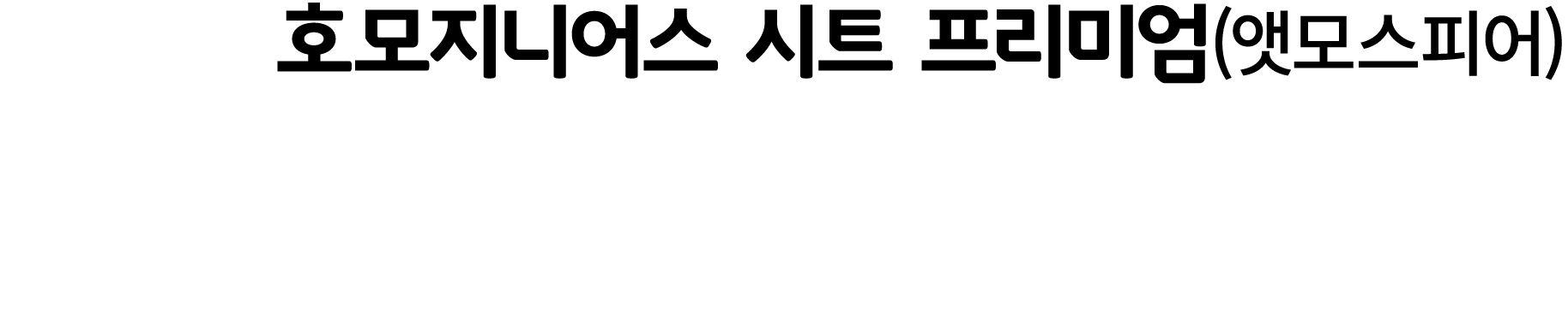 호모지니어스 시트 프리미엄(앳모스피어)