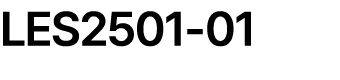 LES2501 01