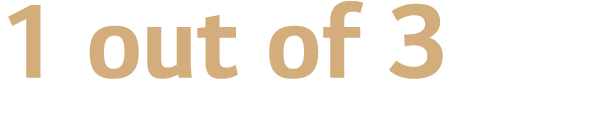 1 out of 3