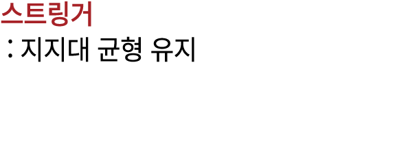 스트링거 : 지지대 균형 유지