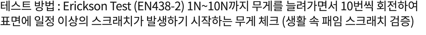        : Erickson Test (EN438-2) 1N 10N             10                                         (               ) 